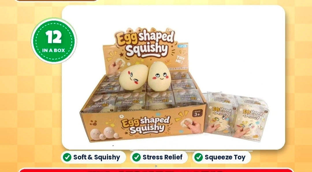 12pcs Egg Shaped Squishy