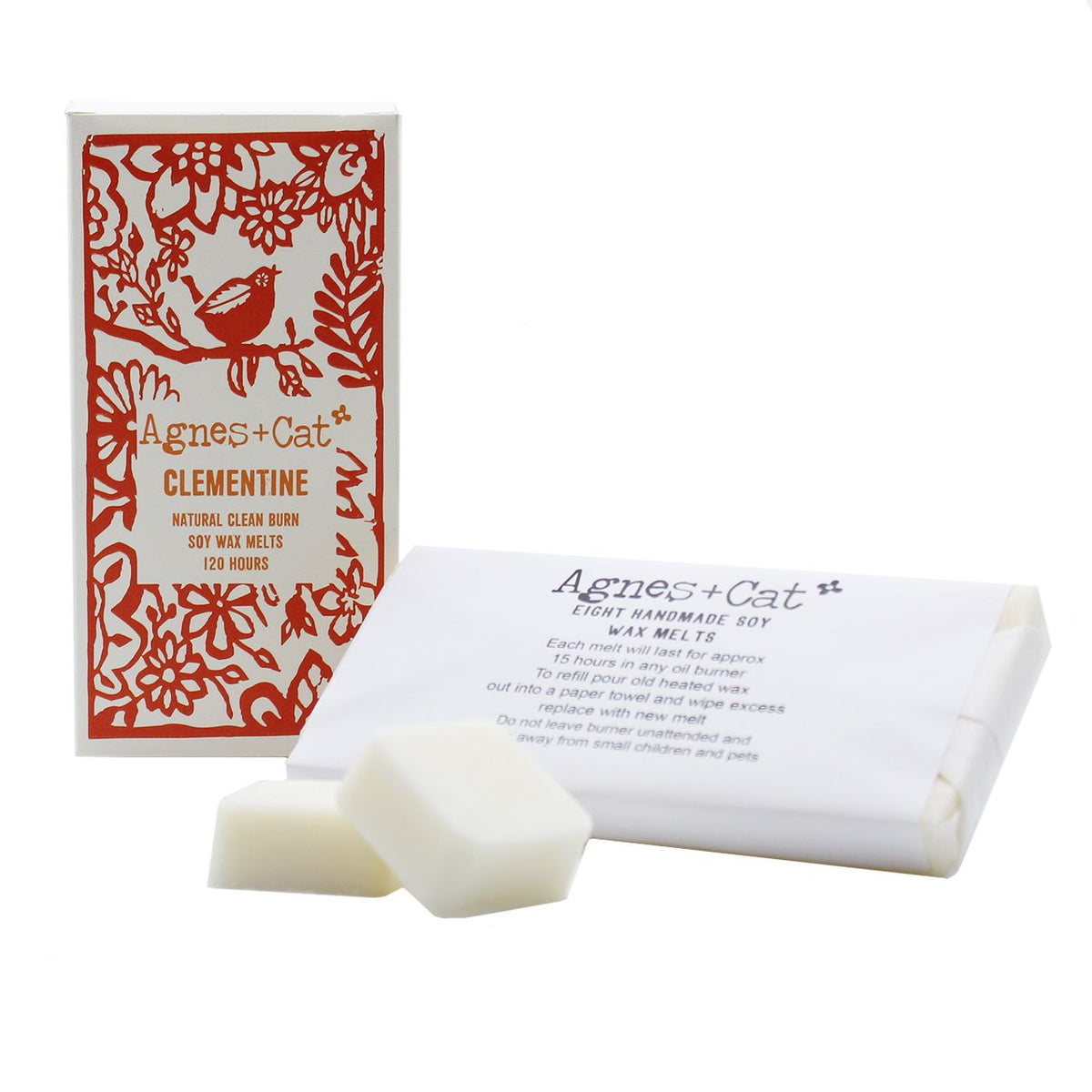 Agnes + Cat Box of 8 Wax Melts - Clementine