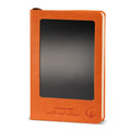 A5 Intention Note Book - LCD Wipe Screen - Orange Leather Effect - 80 Leafs